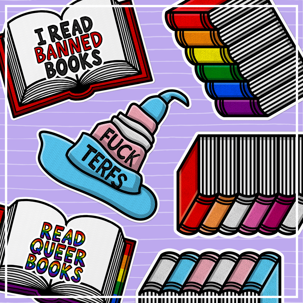 Stickers - "I read banned books"
