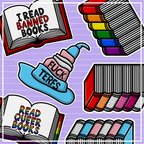 Stickers - "I read banned books"