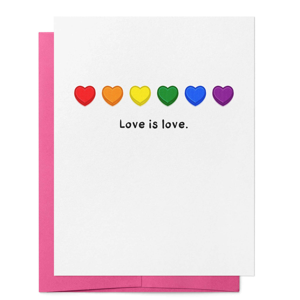 Greeting card - "Love is Love."