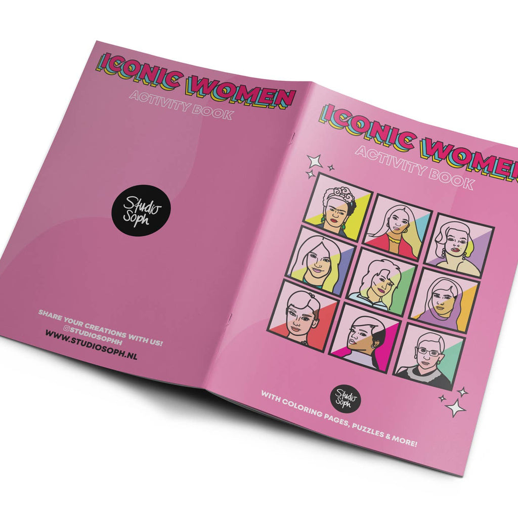 Livre de coloriage d'activités ICONIC WOMEN