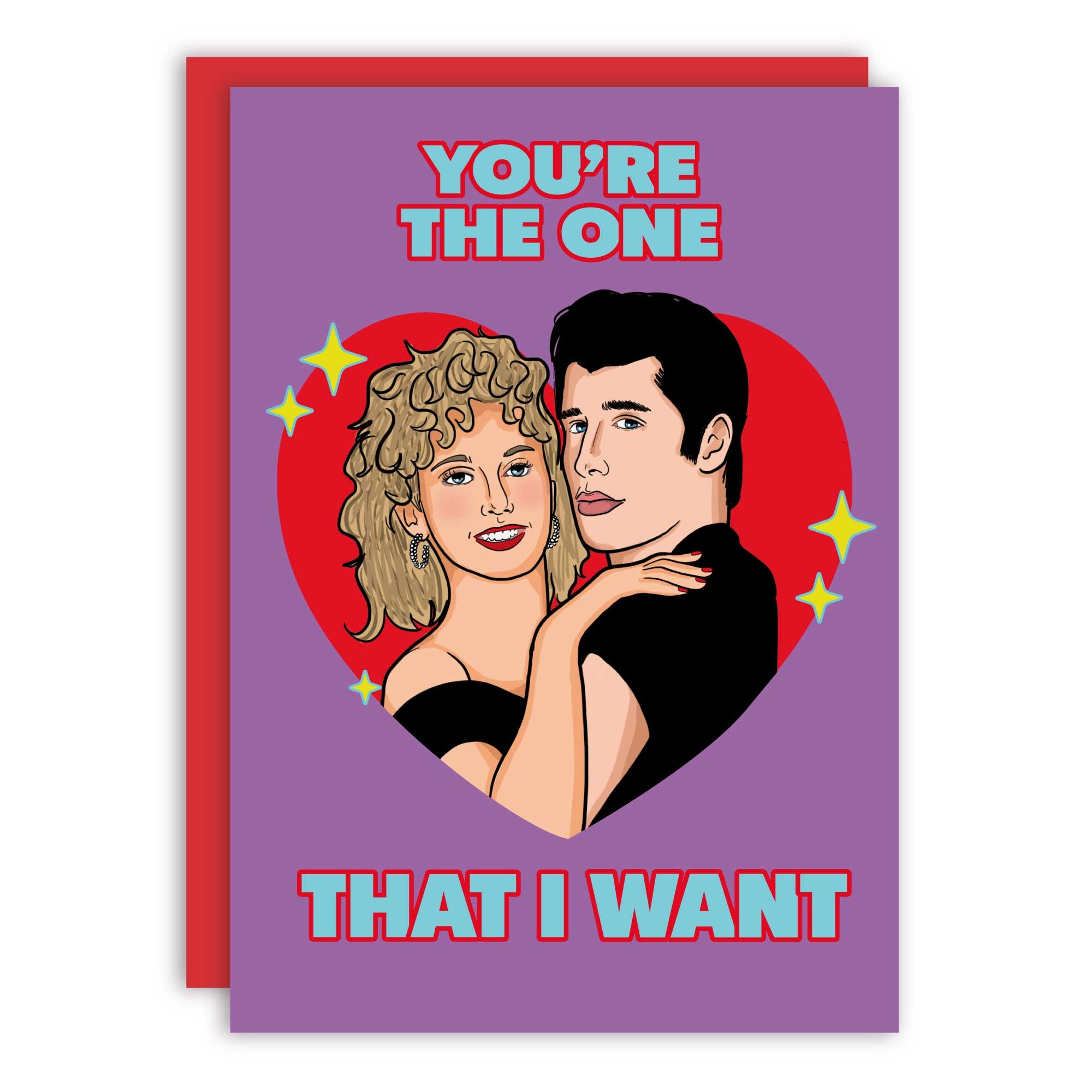 "You're the One That I Want" Grease Greeting Card