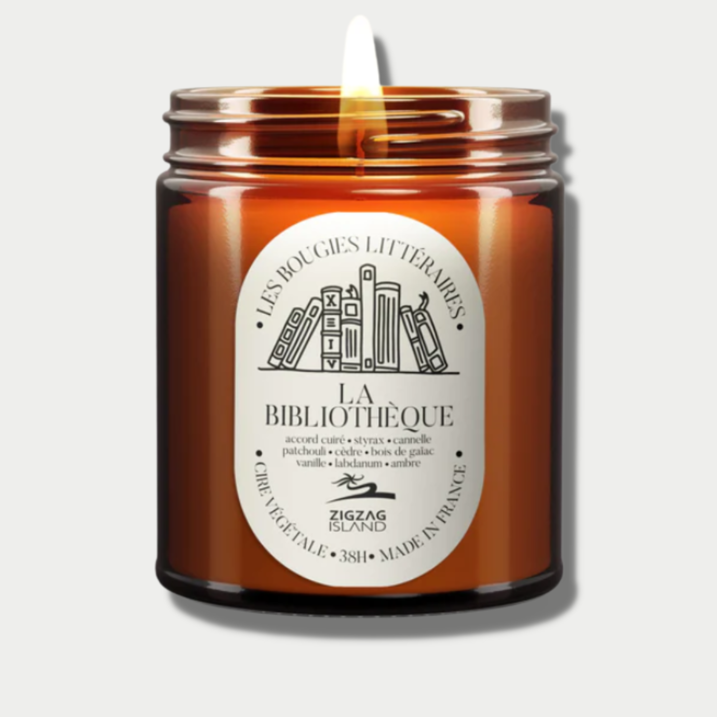 Bougie végétale "La bibliothèque"