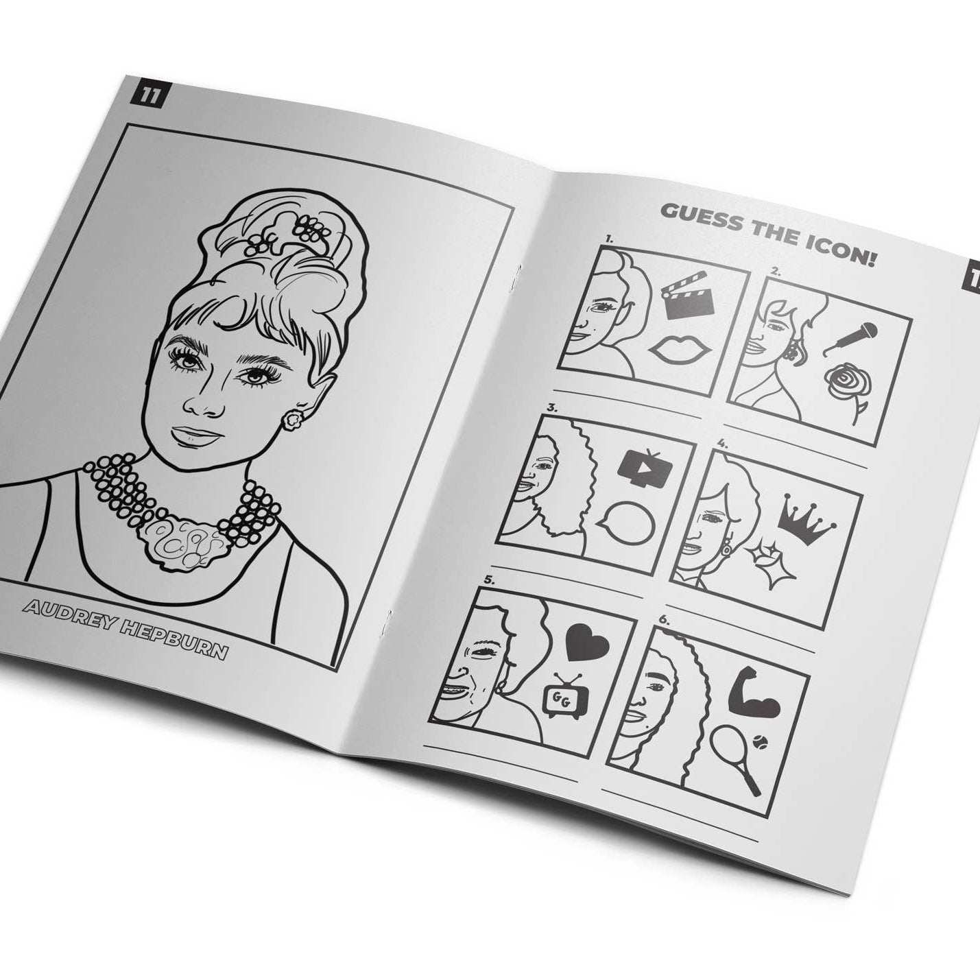 Livre de coloriage d'activités ICONIC WOMEN