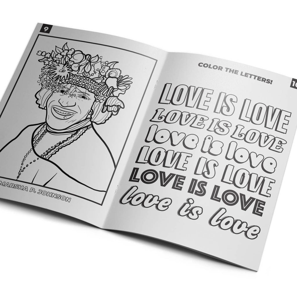 LGBTQ+ Queer Activity Coloring Book