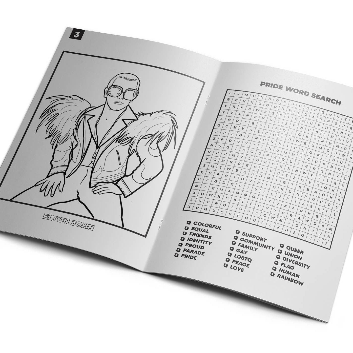 LGBTQ+ Queer Activity Coloring Book