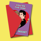 "You're the One That I Want" Grease Greeting Card