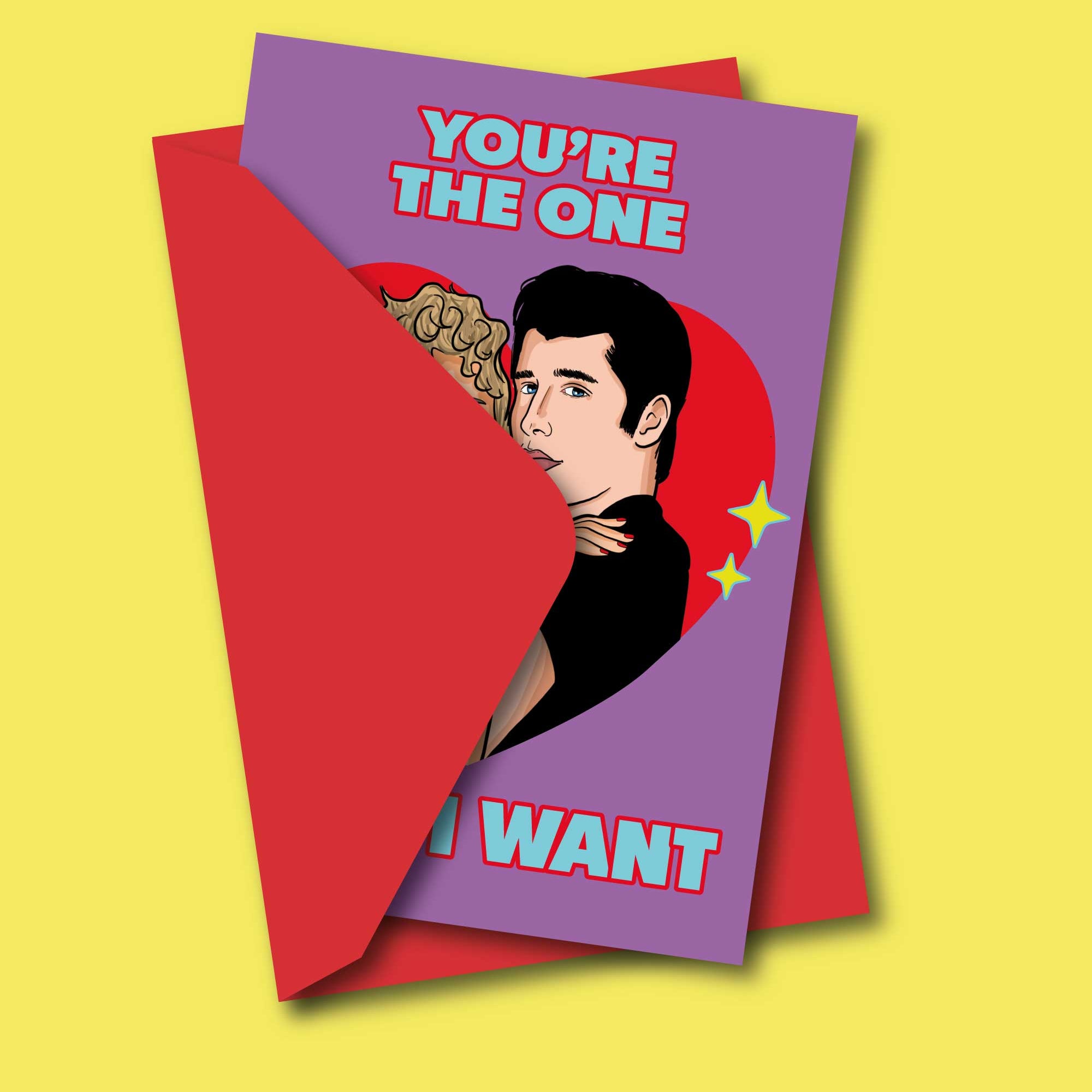 "You're the One That I Want" Grease Greeting Card