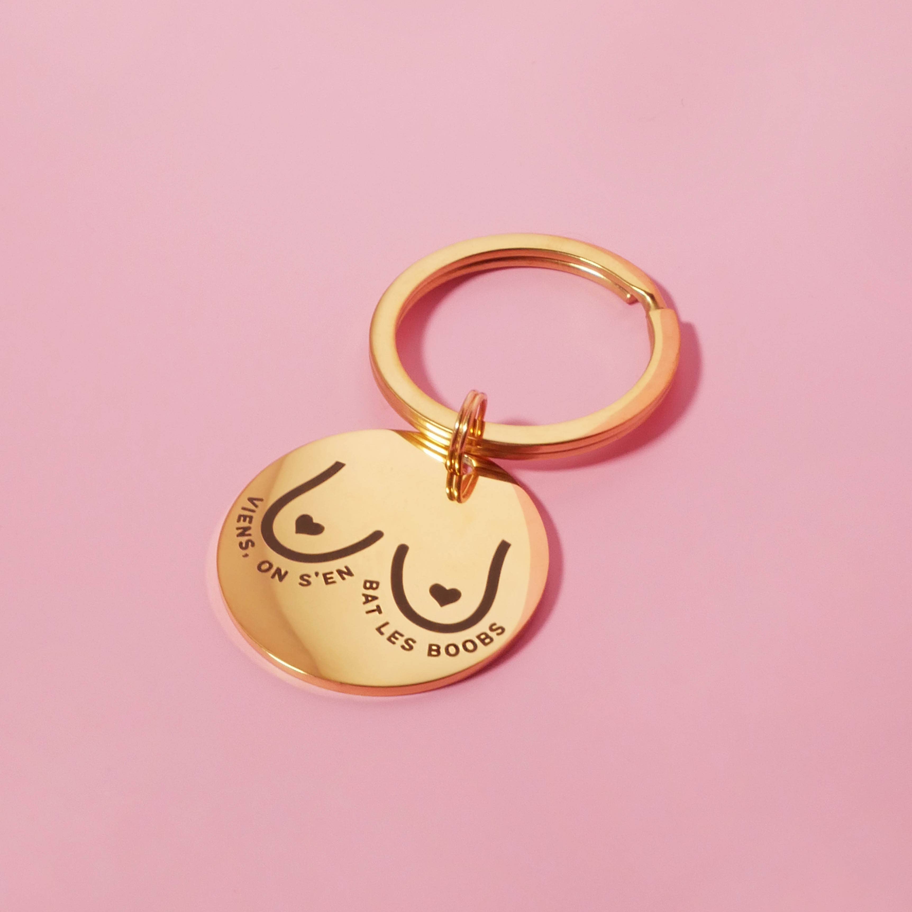 Porte Clés - "Viens on s'en bat les Boobs"