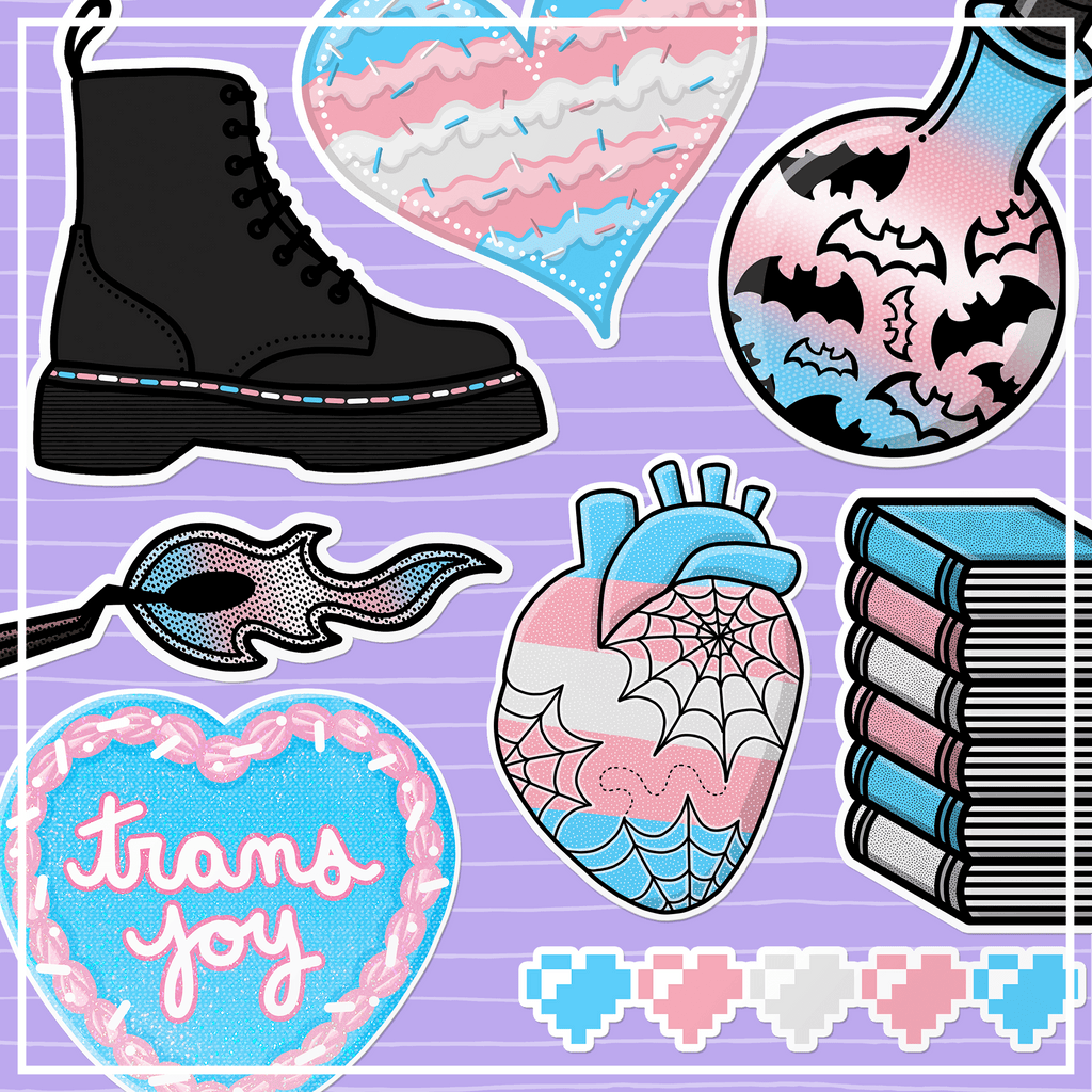 Sticker - LGBTQAI+ Pixel Hearts