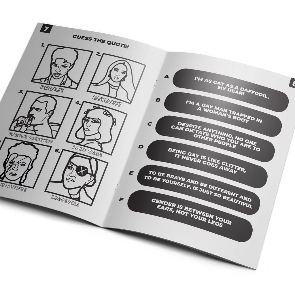 LGBTQ+ Queer Activity Coloring Book