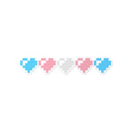 Sticker - LGBTQAI+ Pixel Hearts