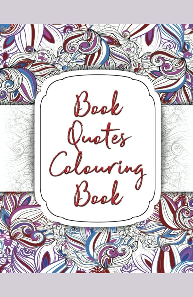 Book Quotes Colouring Book cover image