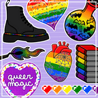 Sticker - LGBTQAI+ Pixel Hearts