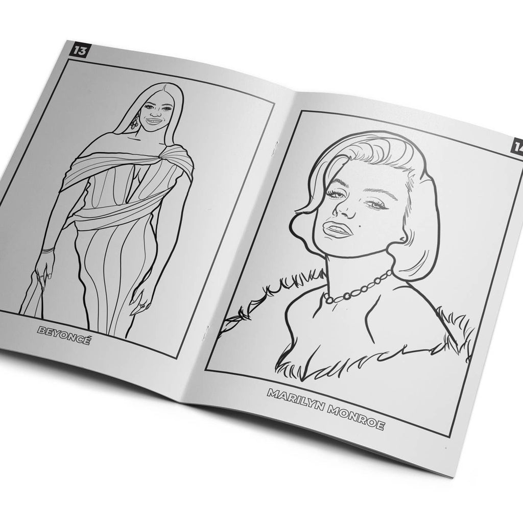 Livre de coloriage d'activités ICONIC WOMEN