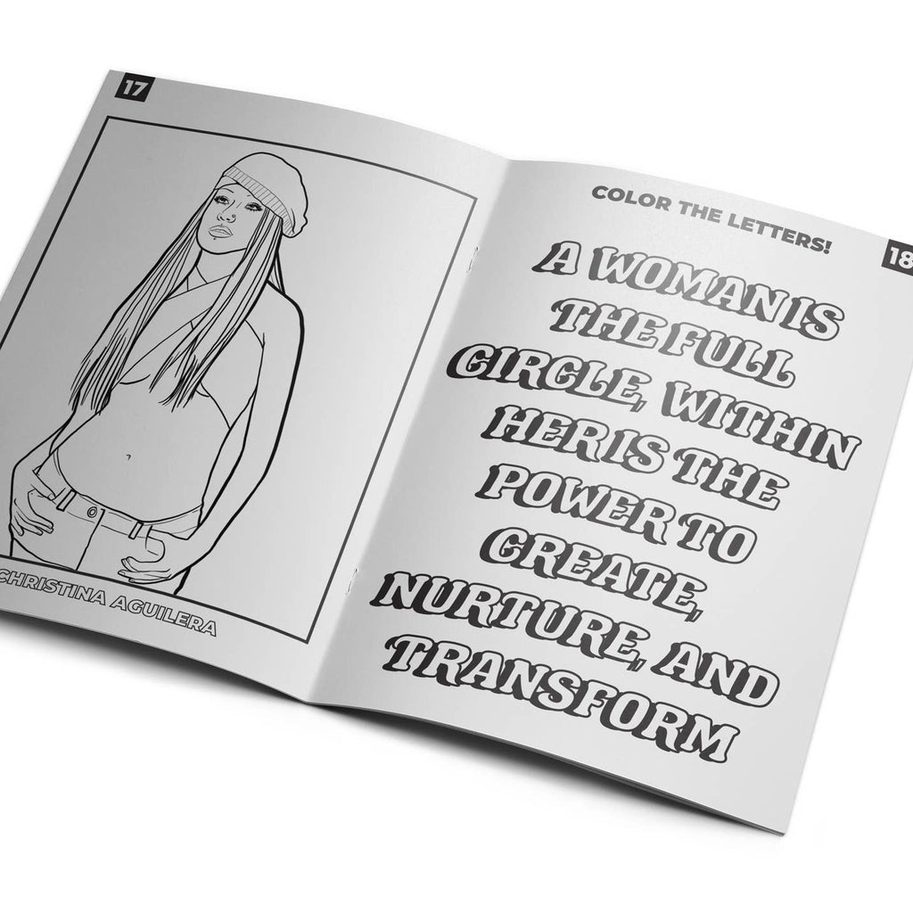 Livre de coloriage d'activités ICONIC WOMEN