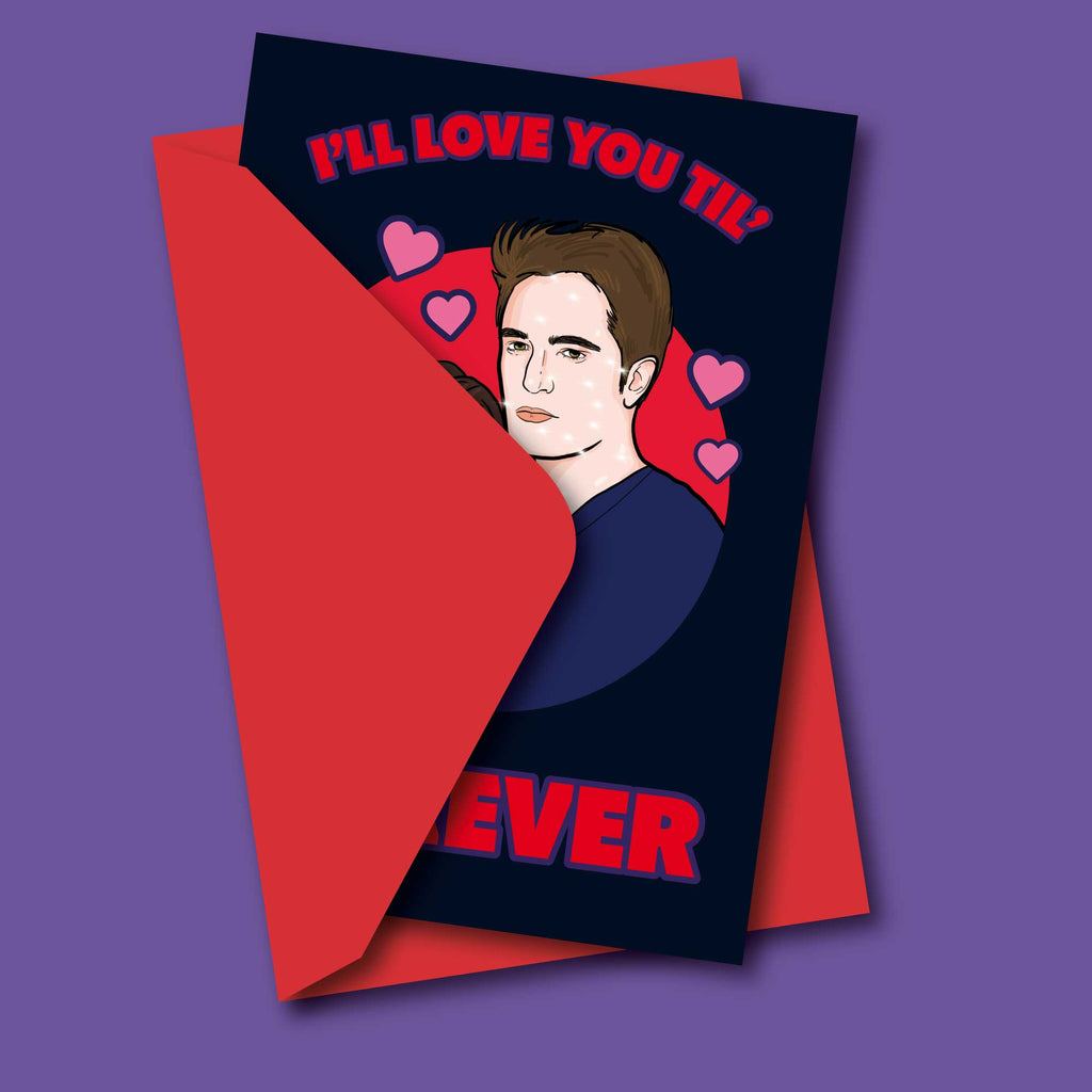 Greeting card "I'll love you til' forever"