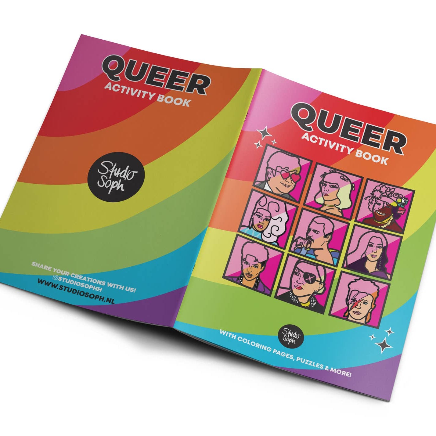 LGBTQ+ Queer Activity Coloring Book