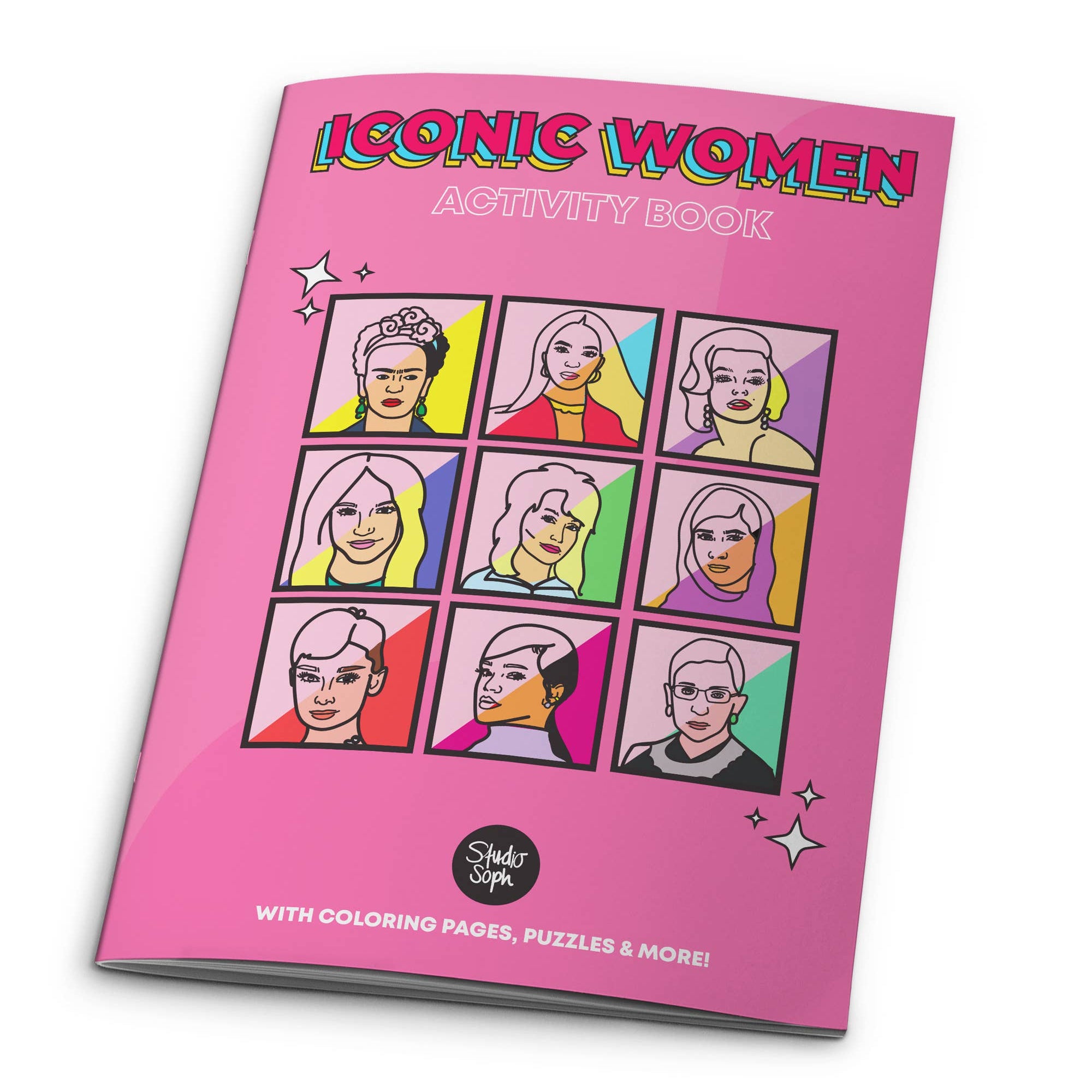 Livre de coloriage d'activités ICONIC WOMEN